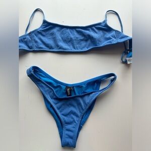 Blue glitter Triangl bikini swimsuit